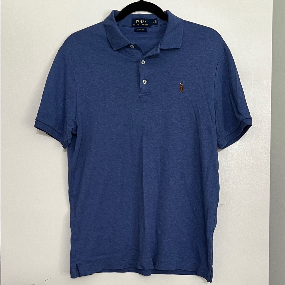 Polo by Ralph Lauren Men's Classic Blue Polo Shirt